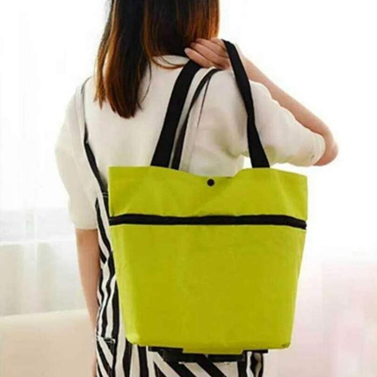 Carrito Plegable Con Ruedas Naranjo 5