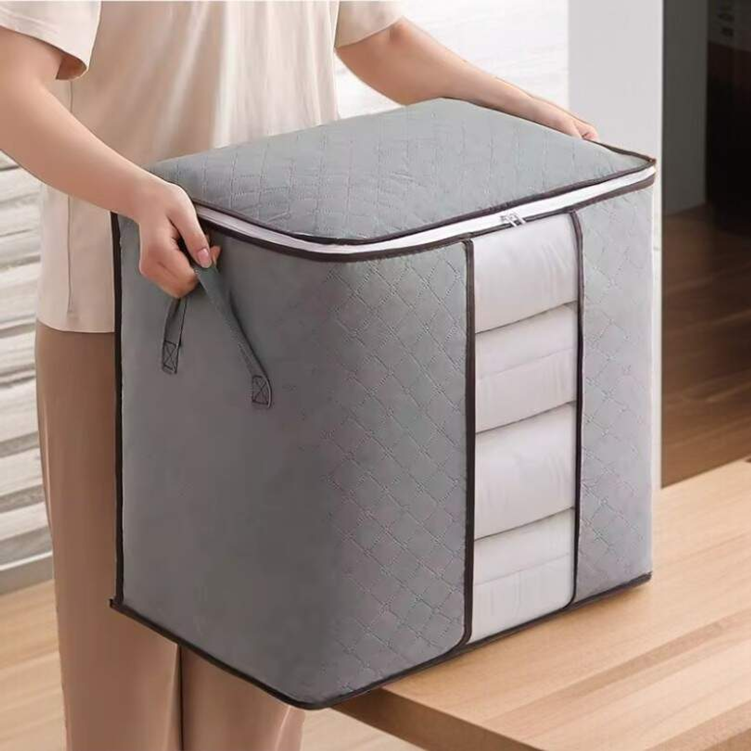 Bolsa Tela Multiuso Gris (M) 50X45X30 2