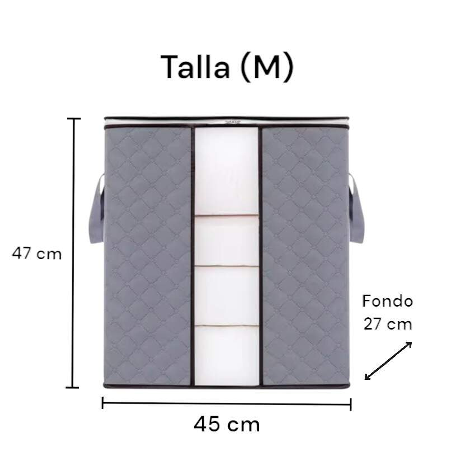 Bolsa Tela Multiuso Gris Talla (S),(M) y (L) 6