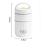 Termo Lunch Acero Inoxidable 680Ml Blanco - Miniatura 3