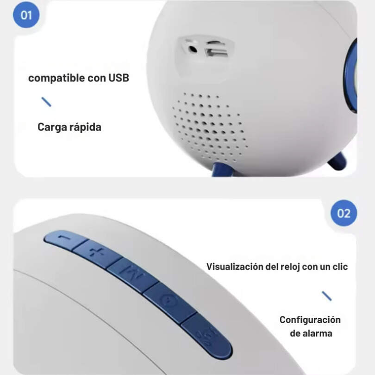 Parlante Bluetooth Planet Pro Ai Blanco 4