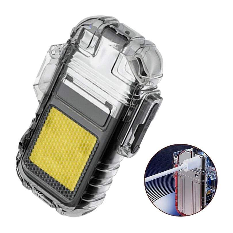 Encendedor Con Luz Led Recargable Tipo Llavero 1