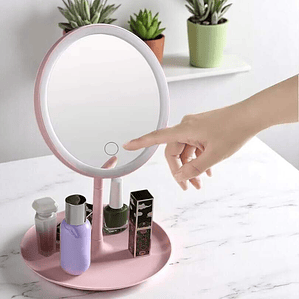 Espejo Led Redondo Blanco