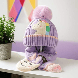 Gorro Chiporro Mas Bufanda Infantil