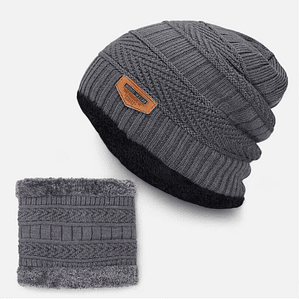 Gorro Mas Cuello Con Chiporro Unisex Gris