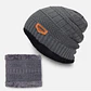 Gorro Mas Cuello Con Chiporro Unisex Gris - Miniatura 1