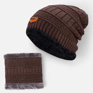 Gorro Mas Cuello Con Chiporro Unisex Café