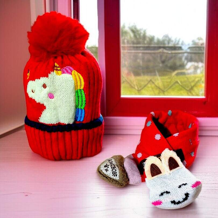 Gorro Chiporro Mas Bufanda Infantil 3