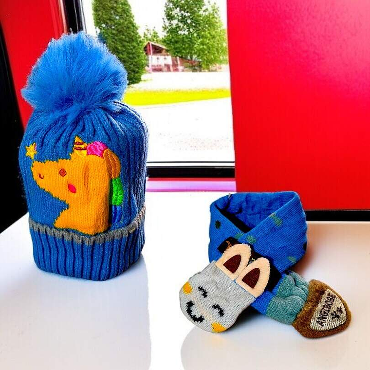 Gorro Chiporro Mas Bufanda Infantil 5