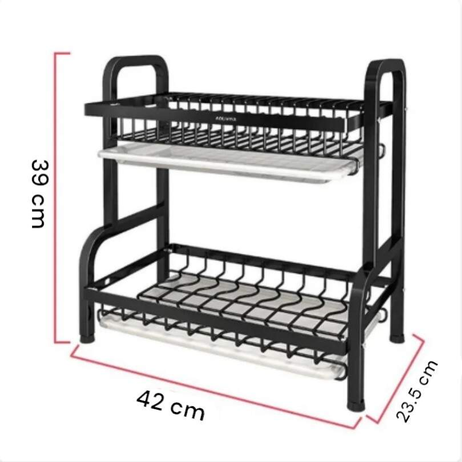 Secaplatos Metalico 2 Niveles Con Bandeja 2