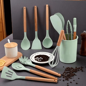 Kit De Cocina 12 Piezas Con Base