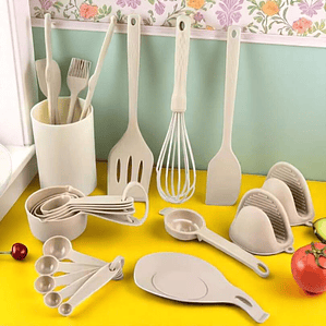 Kit De Cocina 21 Piezas Con Base