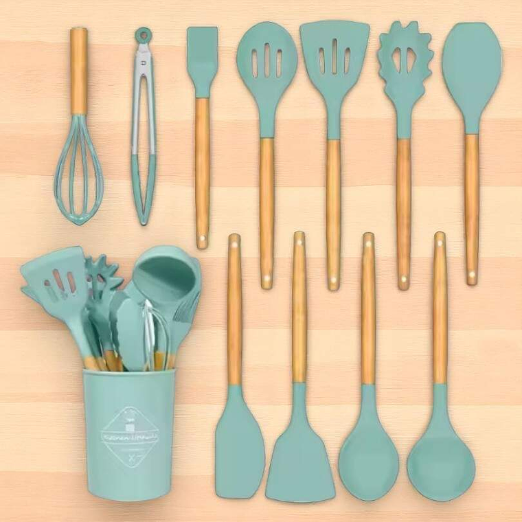 Kit De Cocina 12 Piezas Con Base 2