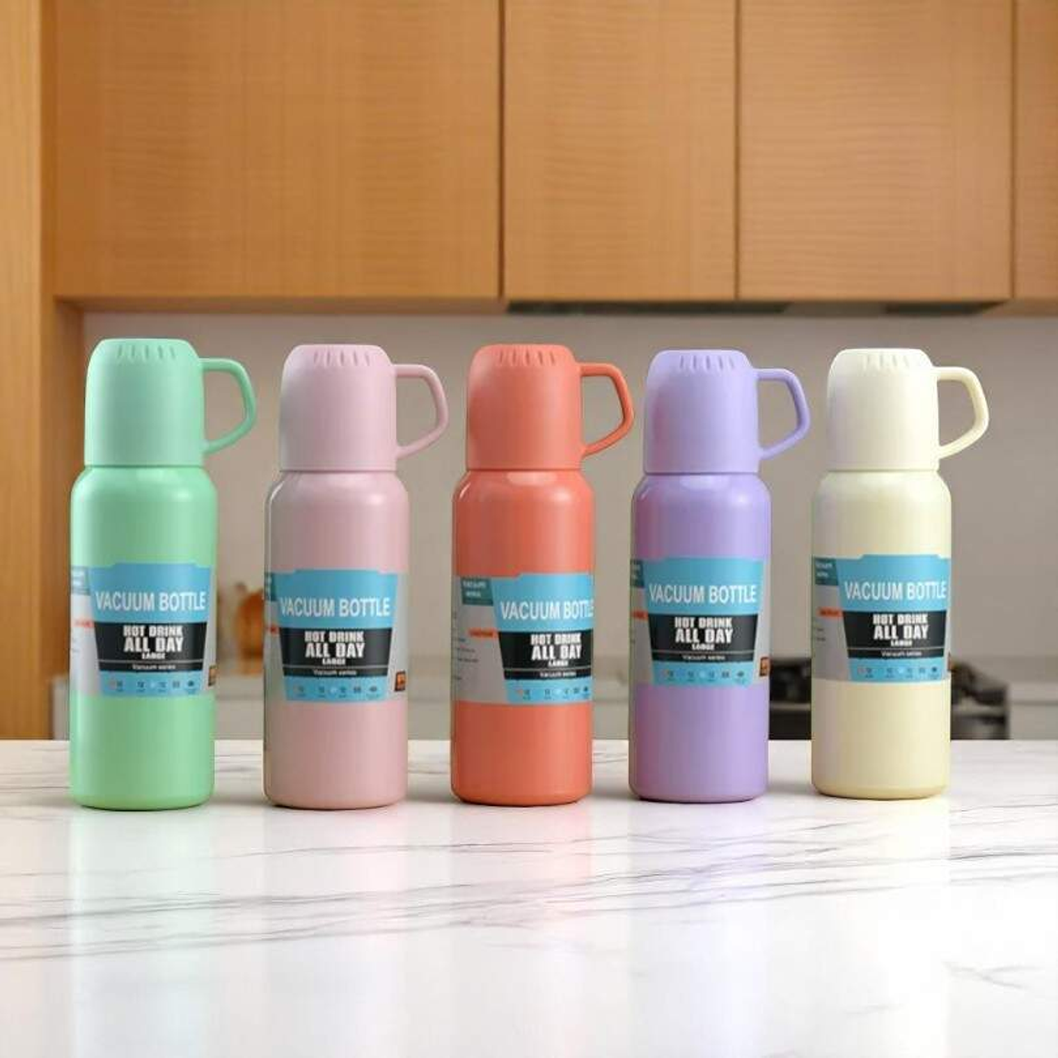 Termo 500 Ml 3 Tazas Colores 1