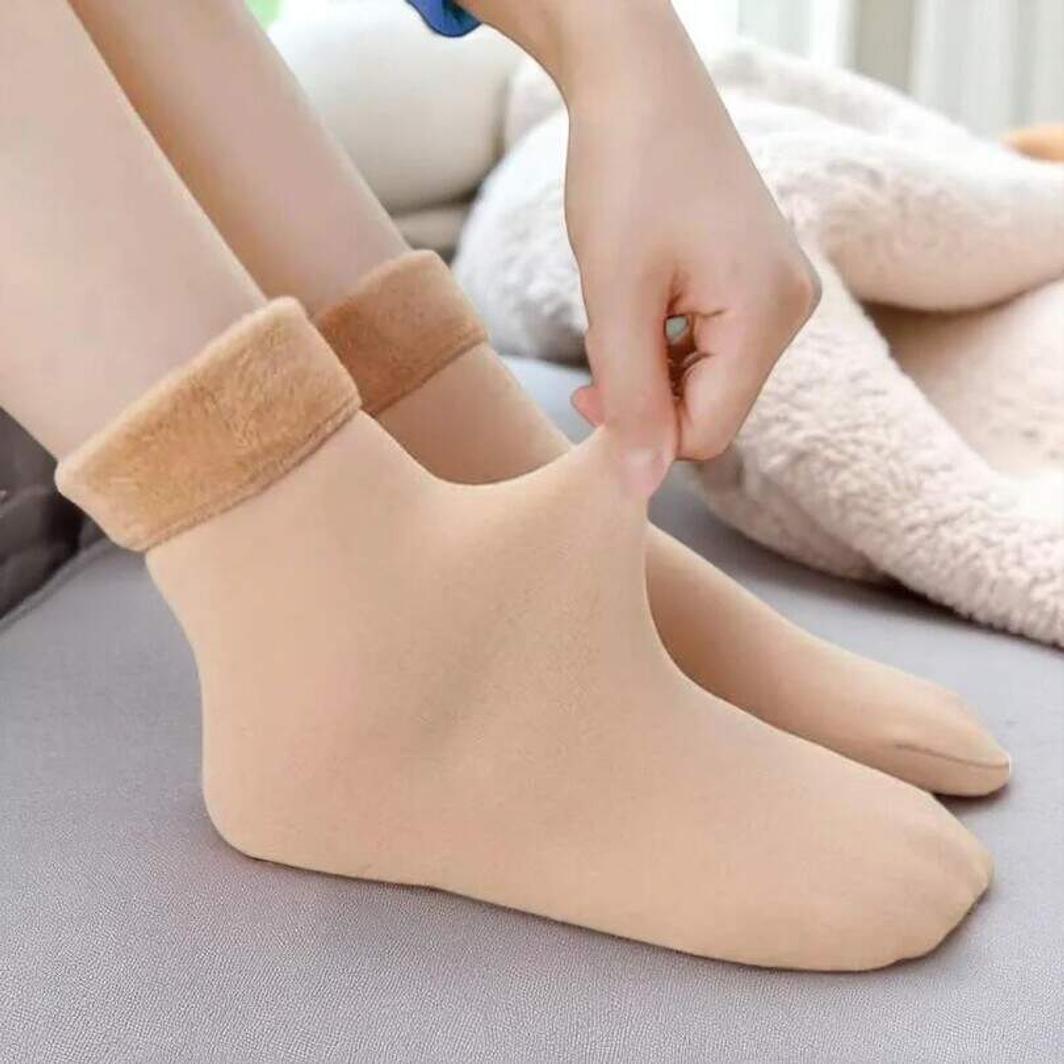 Calceta Térmica Polar Beige (2 Pares) 1