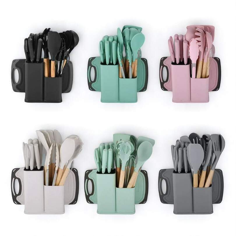 Kit De Cocina 19 Piezas Con Base Grande 3