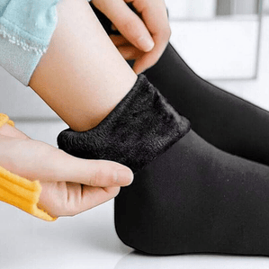 Calceta Térmica Polar Negra (2 Pares)