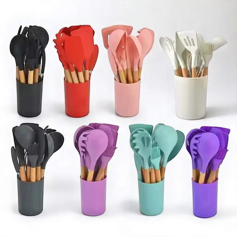 Kit De Cocina 12 Piezas Con Base 4