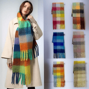 Bufanda XL Cuadrillé Suave 50x200cm