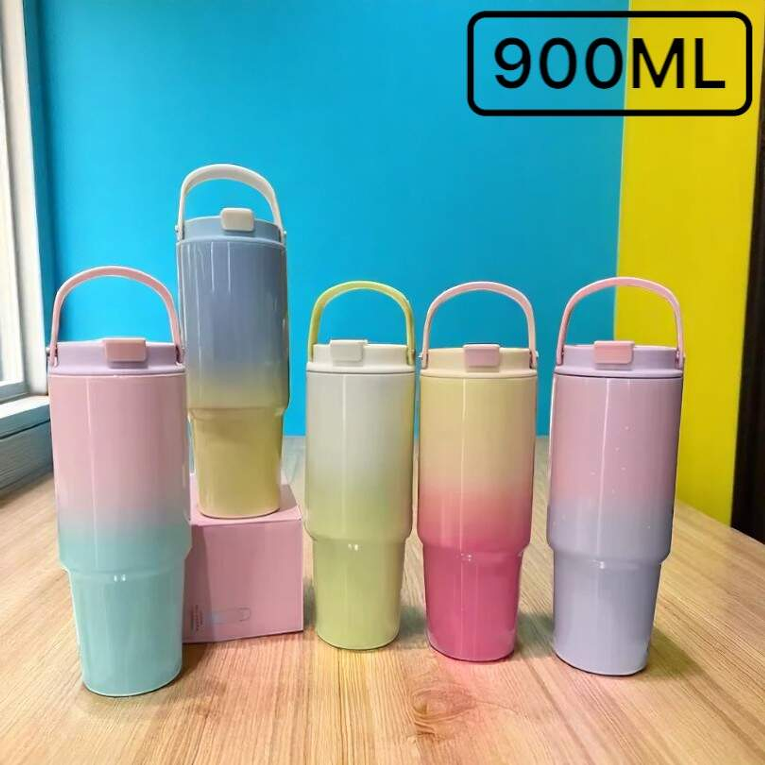 Vaso Térmico Tipo Stanley 900ml Colores Degradé 1