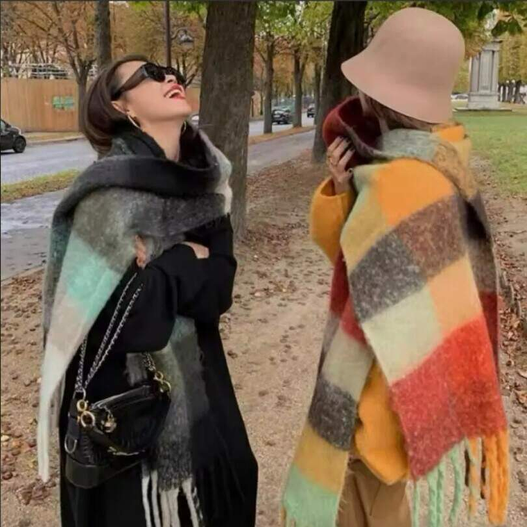 Bufanda XL Cuadrillé Suave 50x200cm 3