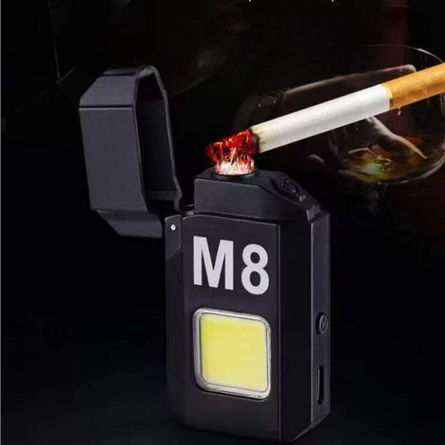 Encendedor Con Luz Led Recargable M8 1
