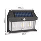 Lampara Solar De Pared Con Sensor 3 Foco - Miniatura 3