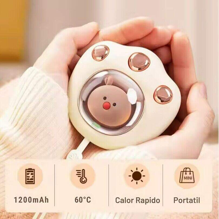 Calefactor De Manos Infantil Electrico Garrita Blanca 2