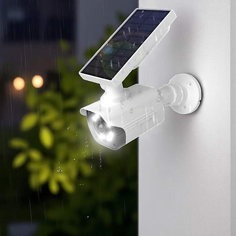 Cámara Falsa CCTV Con Luz Led y Sensor De Movimiento 2