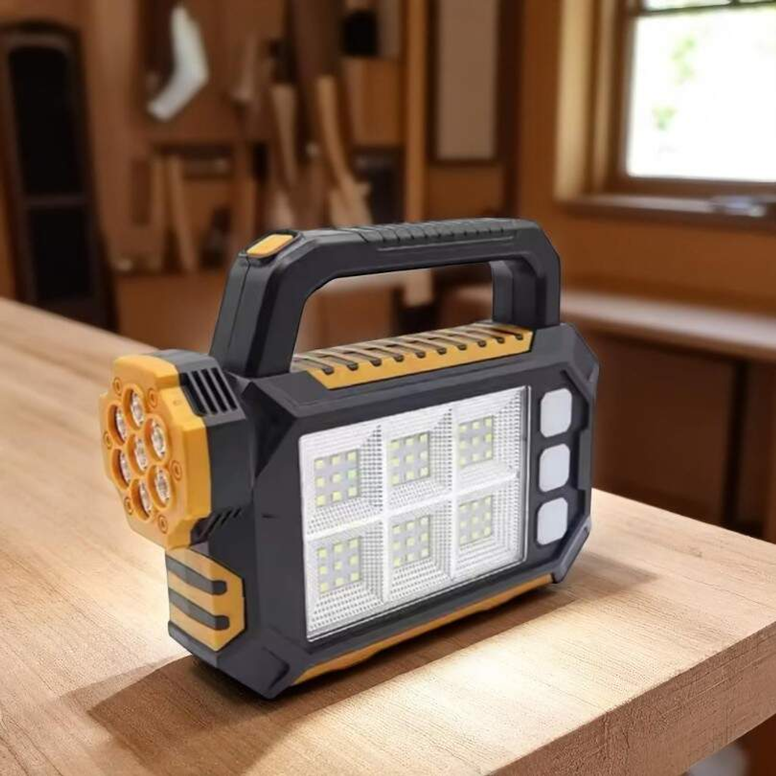 Foco Linterna Solar Recargable S-02 2