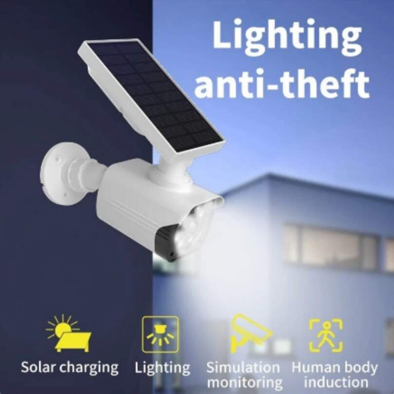 Cámara Falsa CCTV Con Luz Led y Sensor De Movimiento 4