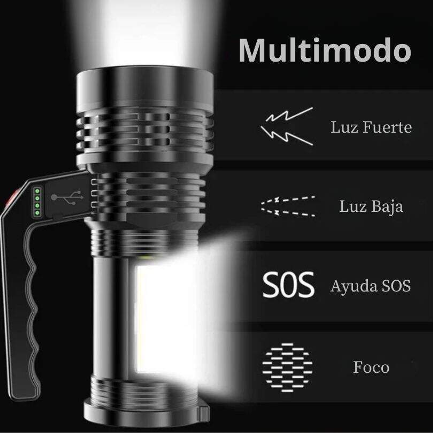 Linterna Led Recargable 2