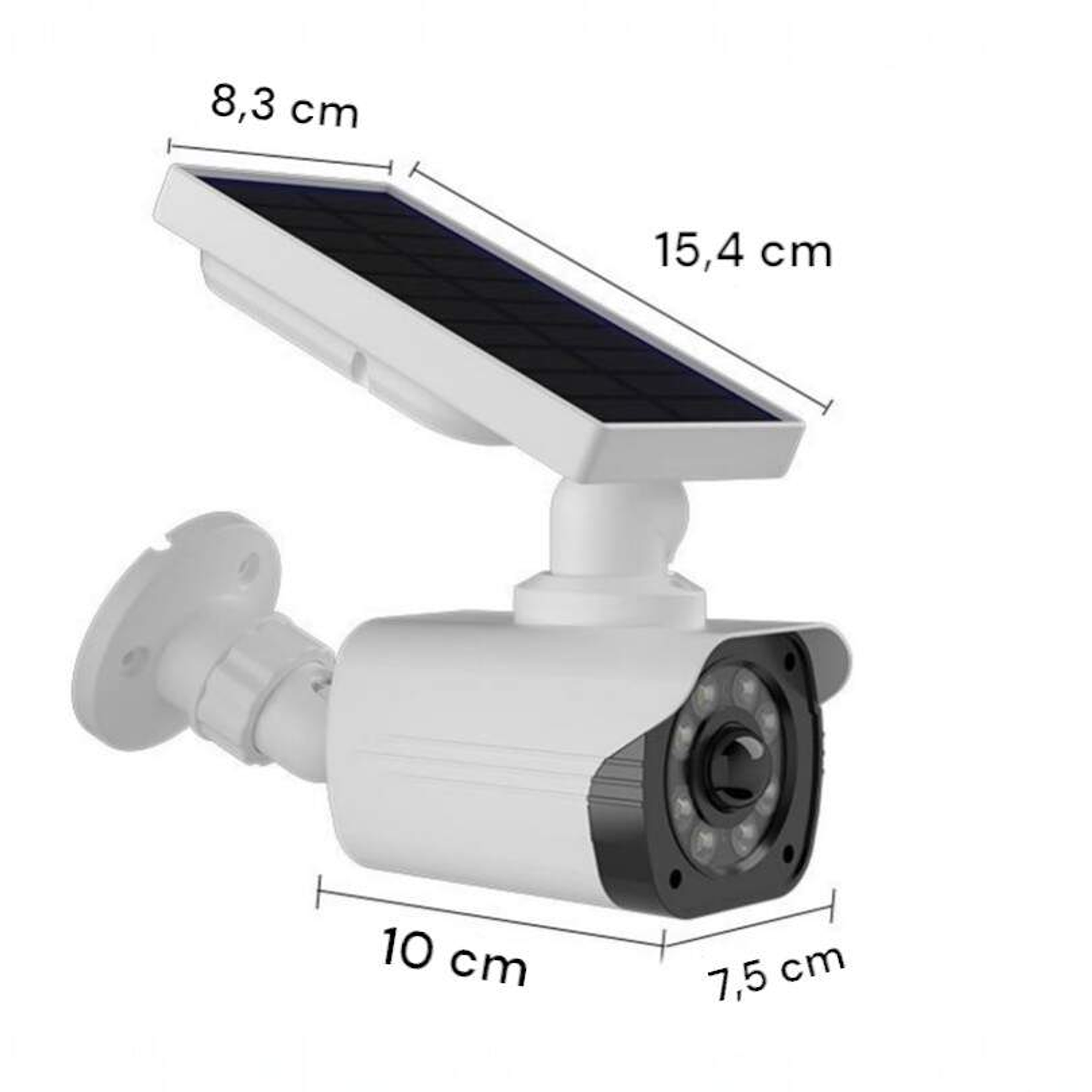 Cámara Falsa CCTV Con Luz Led y Sensor De Movimiento 5