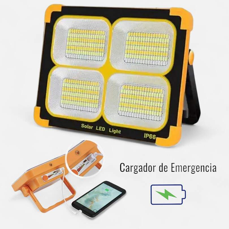 Foco Luz Led Solar Recargable De Emergencia P4 2