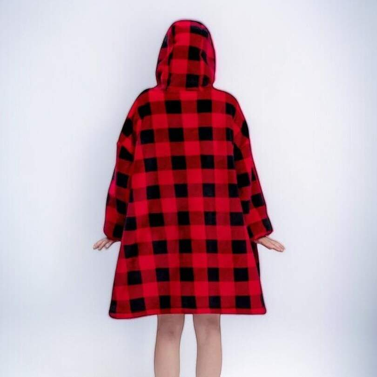 Poleron Cuadrille Polar Sherpa 80x80 Rojo 2