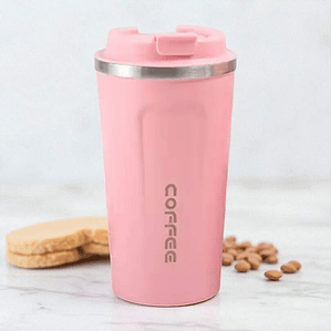 Vaso Térmico Acero Inoxidable Coffee Rosado 510ml