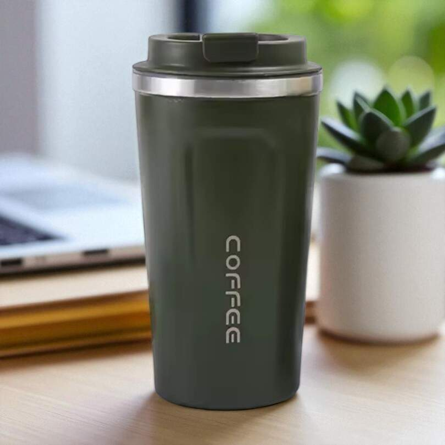 Vaso Térmico Acero Inoxidable Coffee Verde 510ml 1