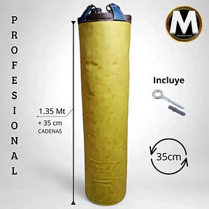 Saco Box Profesional 150X35Cm Amarillo