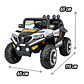 Auto Electrico Gran Jeep Blanco - Miniatura 6
