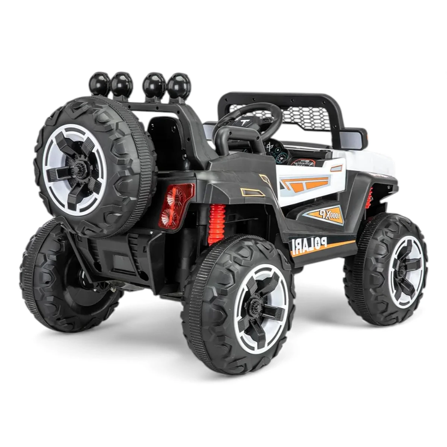 Auto Electrico Gran Jeep Blanco 4