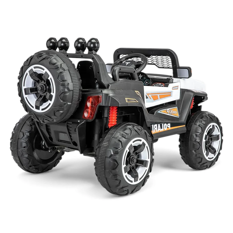 Auto Electrico Gran Jeep Blanco 4