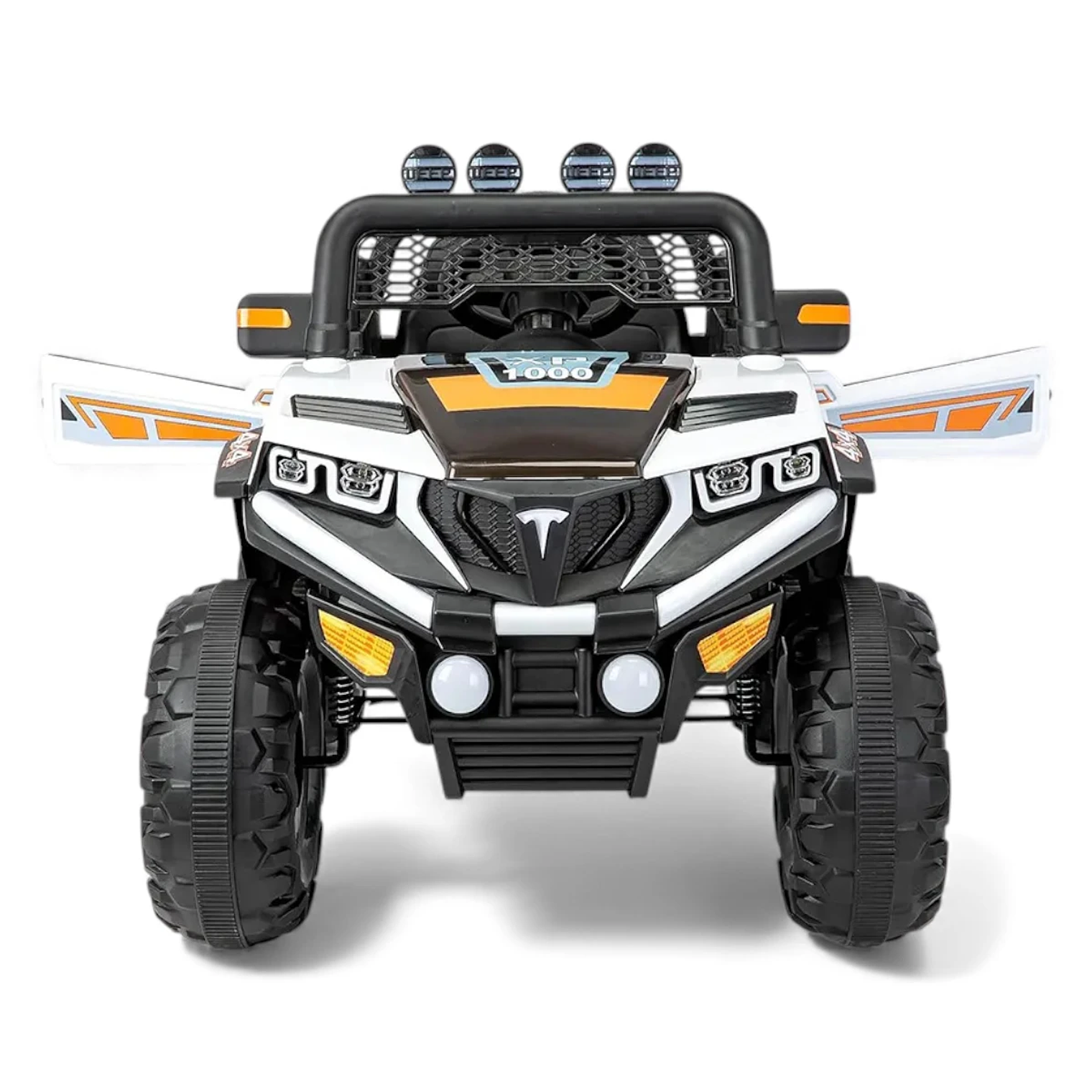 Auto Electrico Gran Jeep Blanco 5