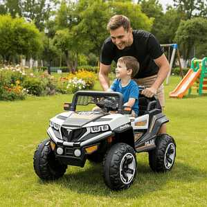 Auto Electrico Gran Jeep Blanco