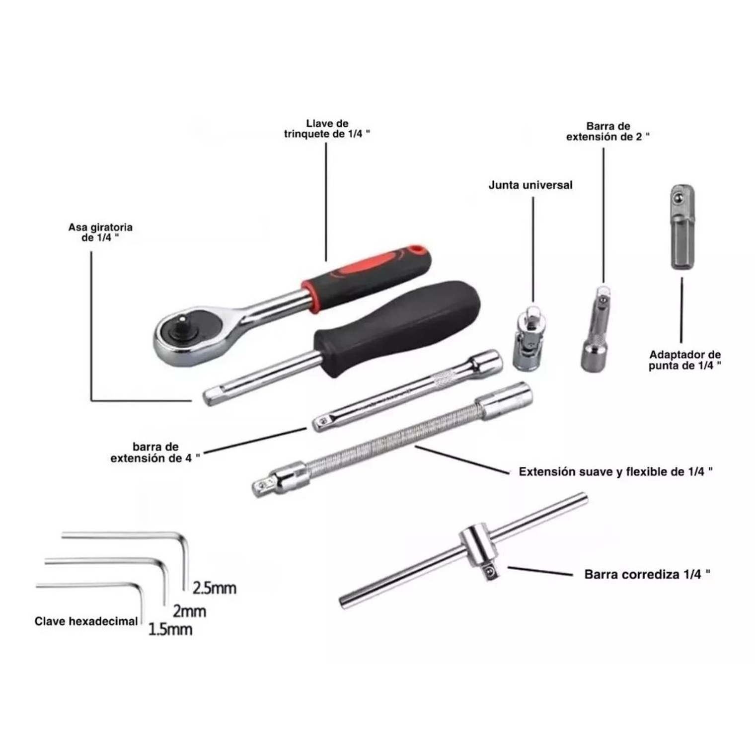 Juego de Herramientas 46 Pcs Multiproposito 2