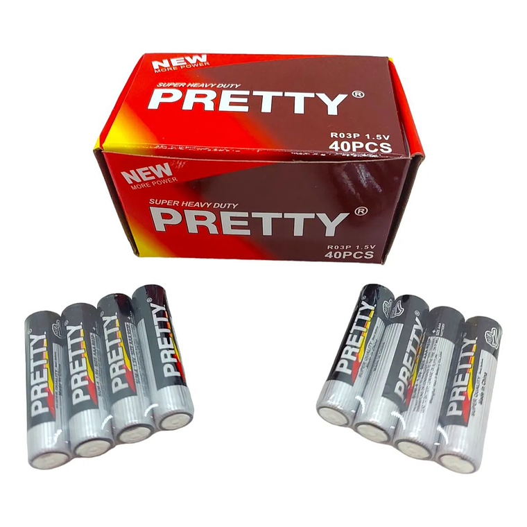 Juego De 40 Pilas AAA Pretty 3