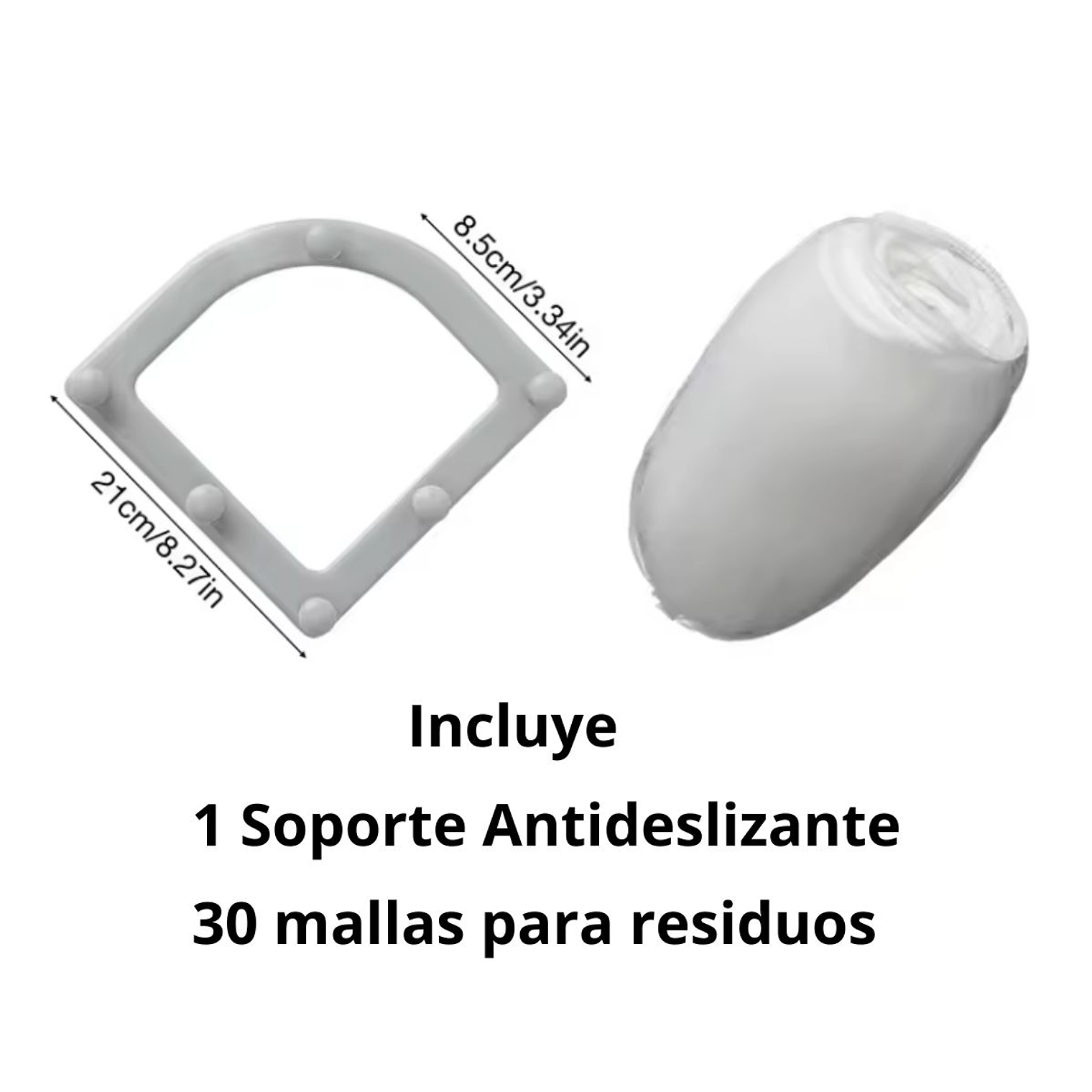 Malla para residuos de comida lavaplatos con soporte antideslizante 4