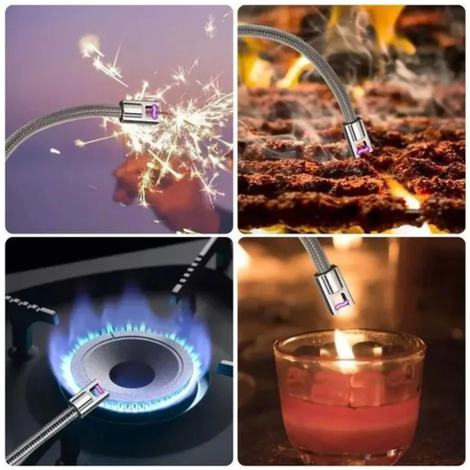 Encendedor chispero plasma USB recargable premium 3