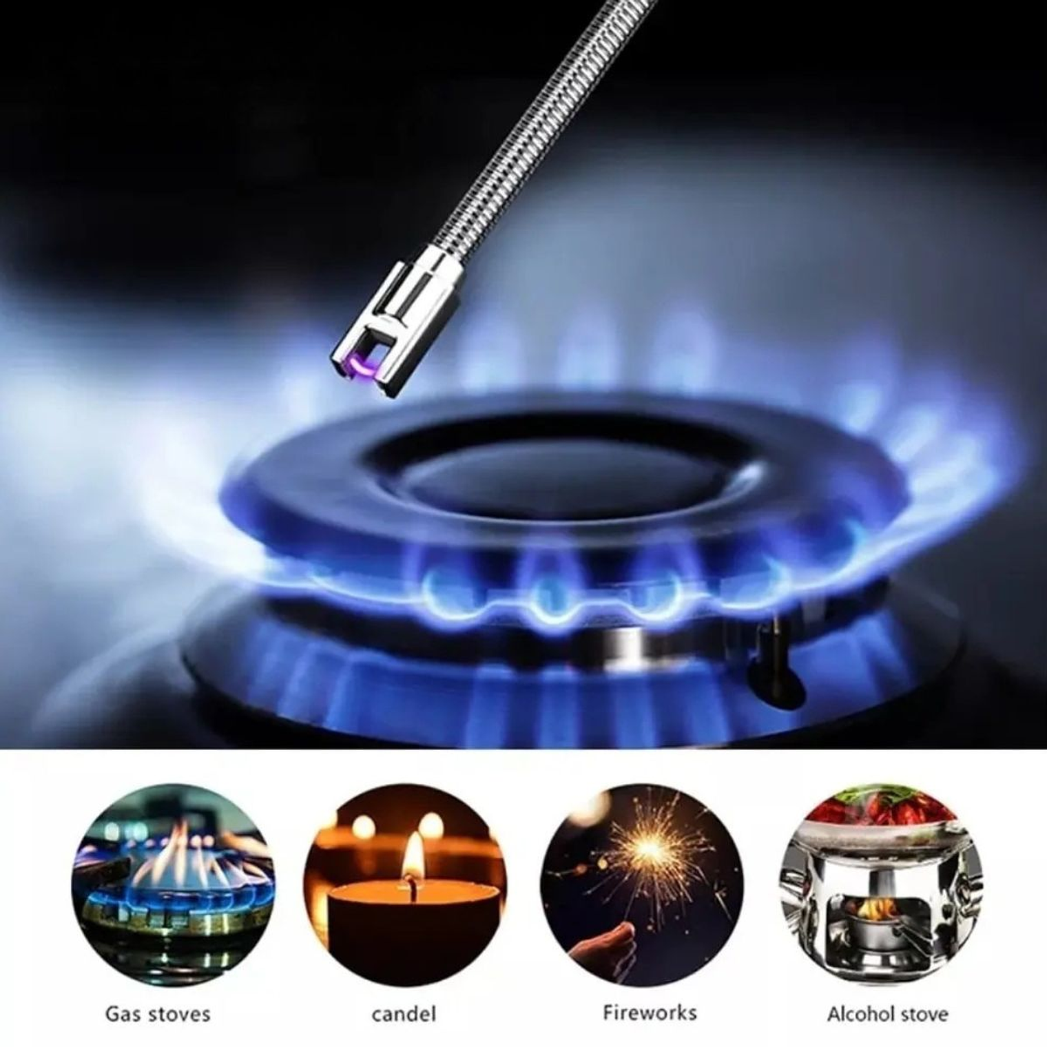 Encendedor chispero plasma USB recargable premium 5