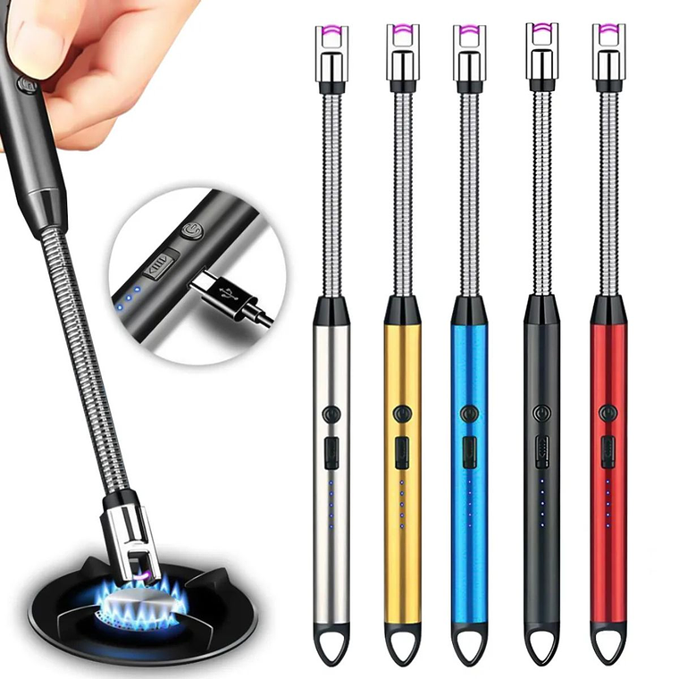 Encendedor chispero plasma USB recargable premium 4