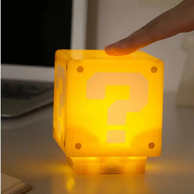 Lampara led cubo Geek mario con sonido coins 3